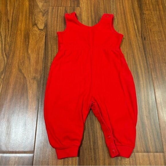 Lands End red vintage jumpsuit romper - Picture 2 of 4